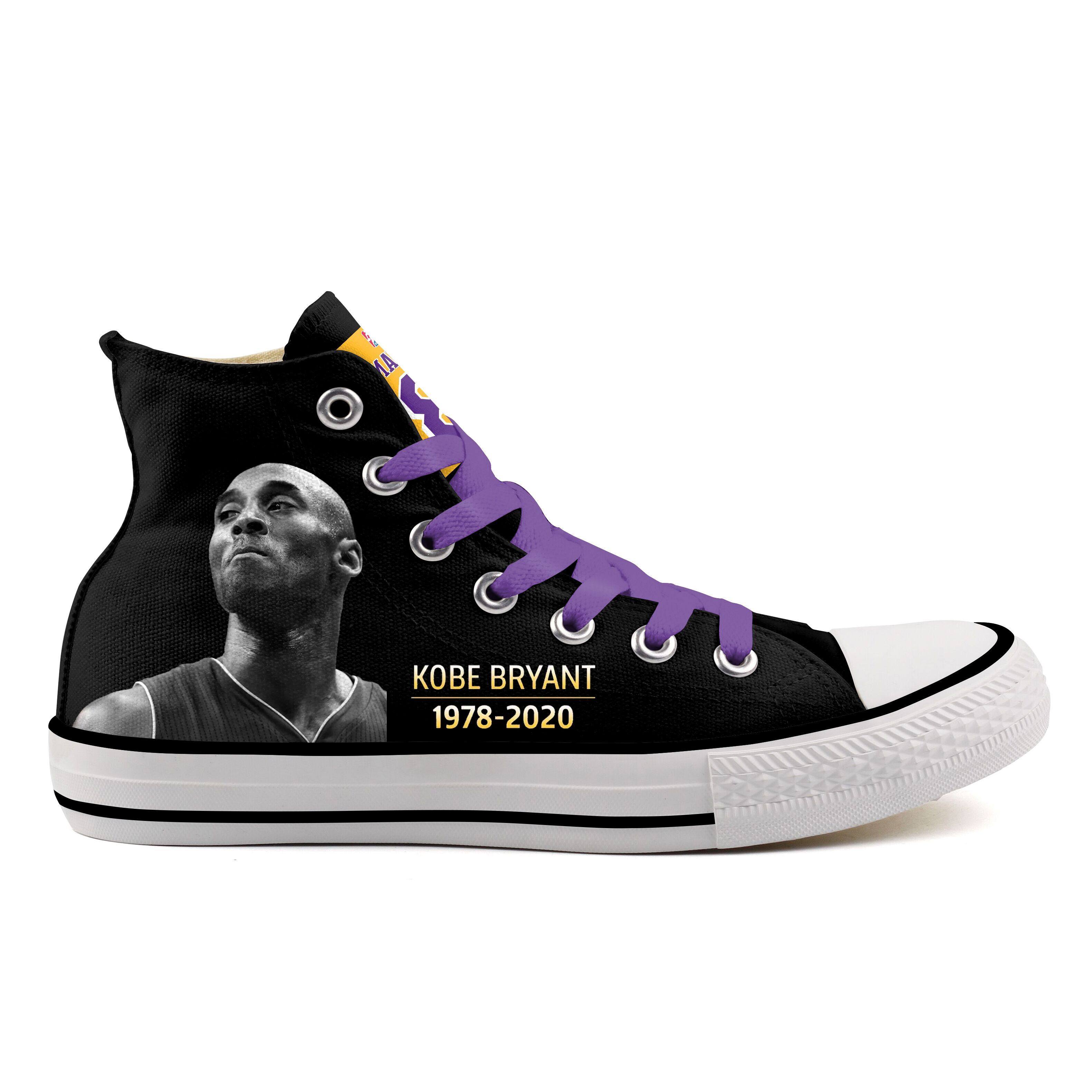 Women's and Youth Kobe Bryant Repeat Print High Top Sneakers 007